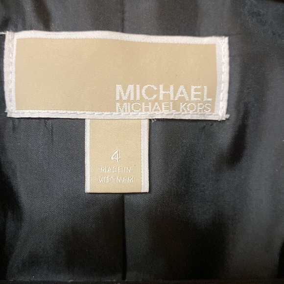 Michael kors wool military coat jacket plaid - Picture 4 of 9